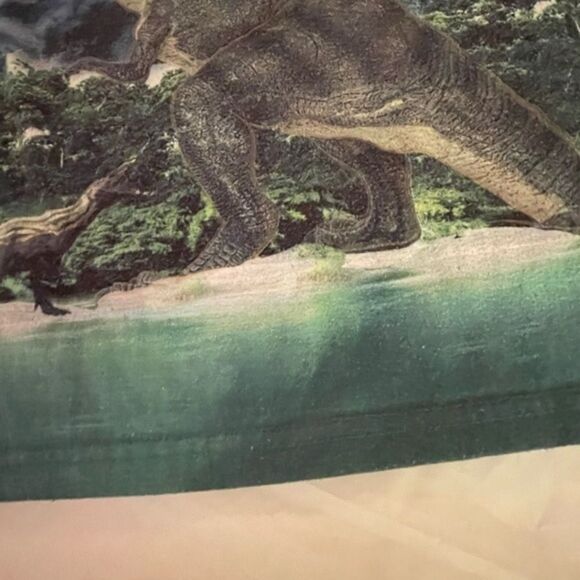 BOY’S sz 8 2-piece Wonder Nation glow in the dark green dinosaur fleece pajamas - Picture 14 of 15